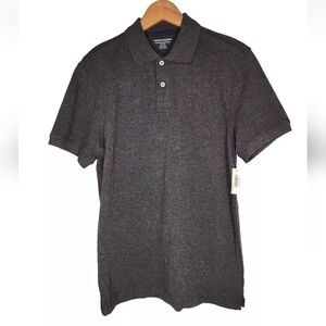 Amazon Essentials Short Sleeve Polo Shirt in Charcoal Gray New With Tags